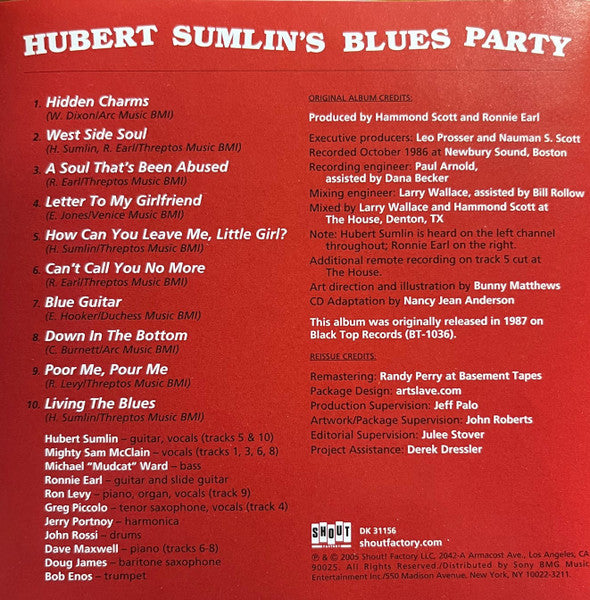 Hubert Sumlin : Hubert Sumlin's Blues Party (CD)