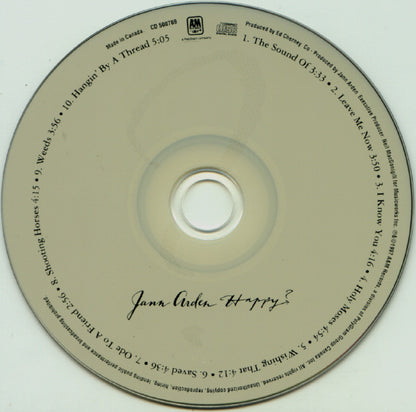 Jann Arden : Happy? (CD, Album, Club)