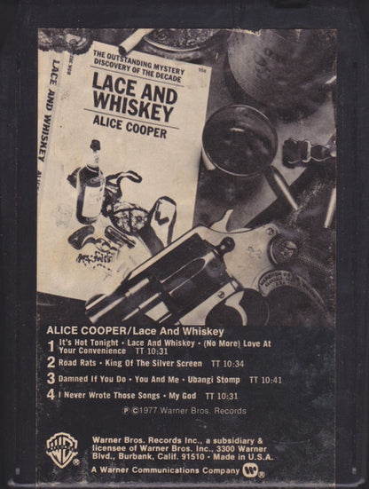Alice Cooper (2) : Lace And Whiskey (8-Trk, Album, Jac)