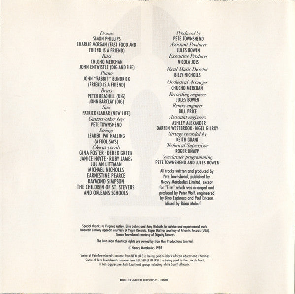 Pete Townshend : The Iron Man (The Musical By Pete Townshend) (CD, Album)