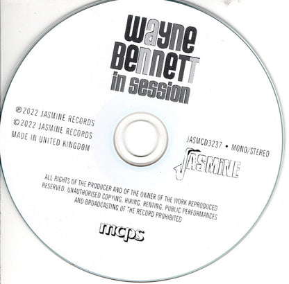 Wayne Bennett (2) : In Session - 1950-1961 (CD, Comp, Mono)