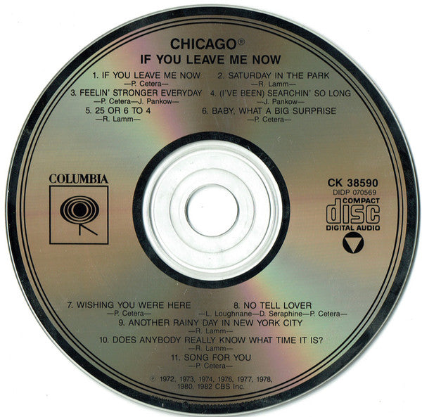 Chicago (2) : If You Leave Me Now (CD, Comp, RE)