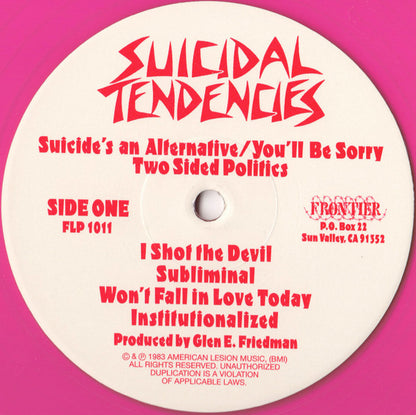 Suicidal Tendencies : Suicidal Tendencies (LP, Album, RE, Pin)