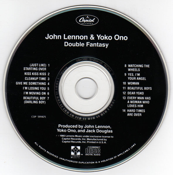John Lennon & Yoko Ono : Double Fantasy (CD, Album, Club, RE, SRC)