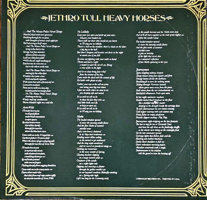 Jethro Tull : Heavy Horses (LP, Album, SXT)
