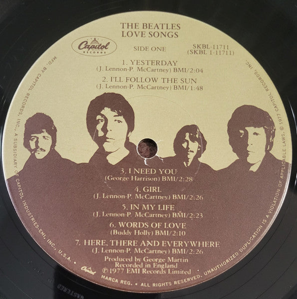 The Beatles : Love Songs (2xLP, Comp, Jac)