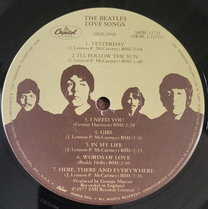The Beatles : Love Songs (2xLP, Comp, Jac)
