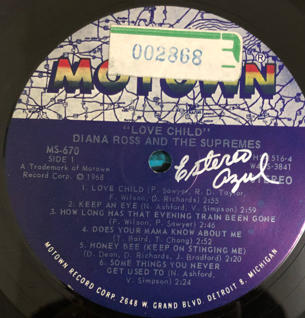 Diana Ross And The Supremes* : Love Child (LP, Album, RE, Ind)