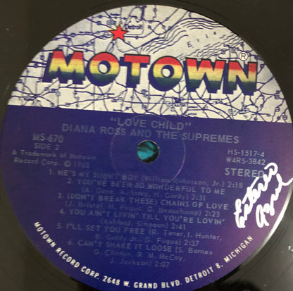 Diana Ross And The Supremes* : Love Child (LP, Album, RE, Ind)