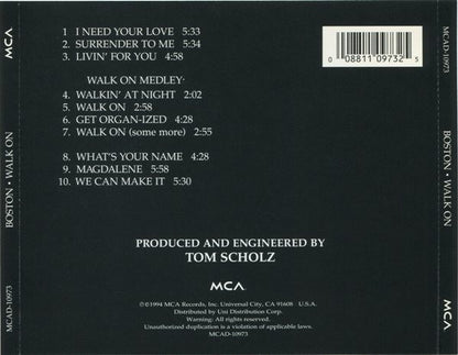 Boston : Walk On (CD, Album)