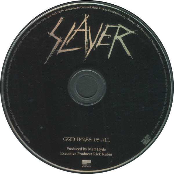 Slayer : God Hates Us All (CD, Album)