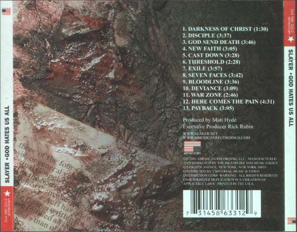 Slayer : God Hates Us All (CD, Album)
