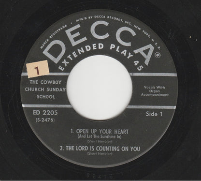 The Cowboy Church Sunday School : Open Up Your Heart (And Let The Sunshine In) (7", EP,  )