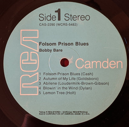 Bobby Bare : Folsom Prison Blues (LP, Album)