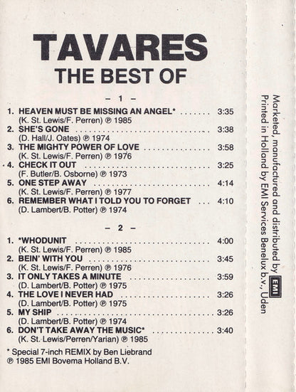 Tavares : The Best Of Tavares (Cass, Comp, RE, Dol)