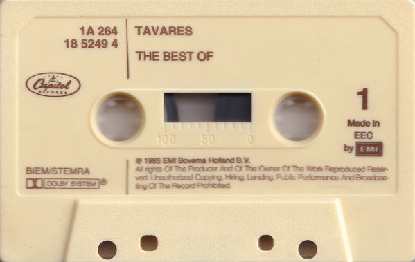 Tavares : The Best Of Tavares (Cass, Comp, RE, Dol)