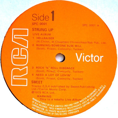 The Sweet : Strung Up (LP, Album, Gat + LP, Comp)