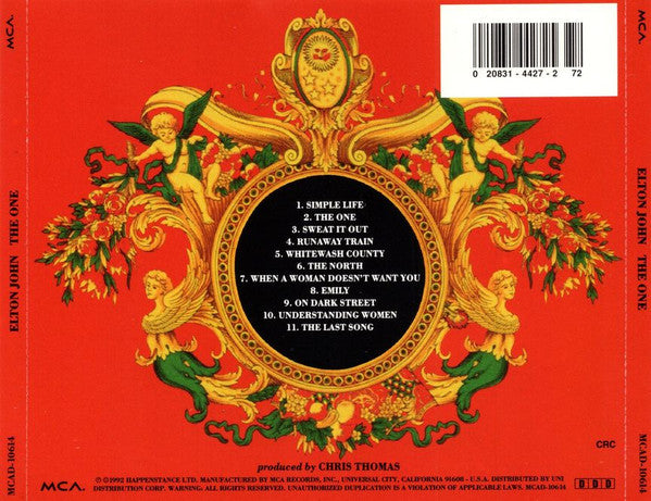 Elton John : The One (CD, Album, Club)