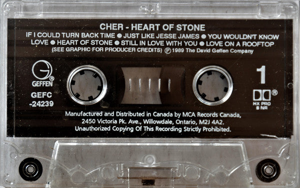 Cher : Heart Of Stone (Cass, Album, RE, Dol)