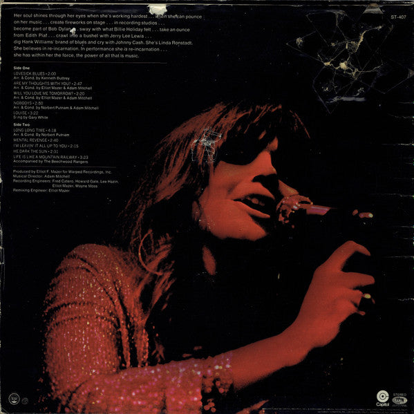 Linda Ronstadt : Silk Purse (LP, Album, RE, Win)