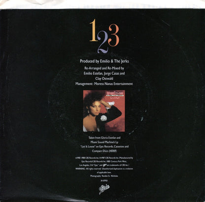 Gloria Estefan And Miami Sound Machine* : 123 (7", Single, Styrene, Car)