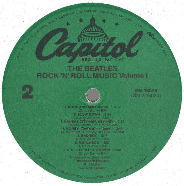 The Beatles : Rock 'n' Roll Music, Volume 1 (LP, Comp, Jac)