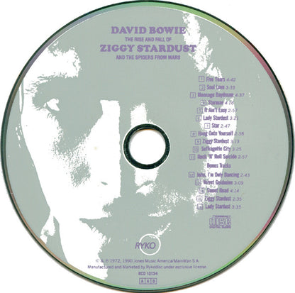 David Bowie : The Rise And Fall Of Ziggy Stardust And The Spiders From Mars (CD, Album, RE, RM, PDO)