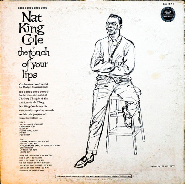 Nat King Cole : The Touch Of Your Lips (LP, Album, Scr)