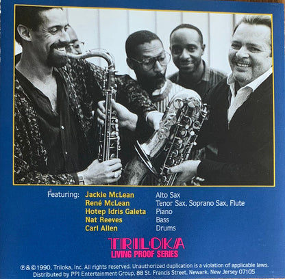 The Jackie McLean Quintet* Featuring René McLean* : Dynasty (CD, Album)