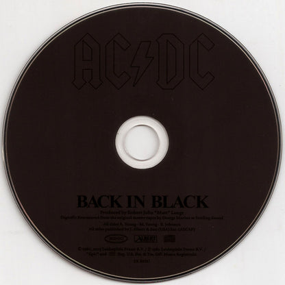 AC/DC : Back In Black (CD, Album, Enh, RE, RM)