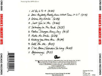 Chicago (2) : Chicago's Greatest Hits (CD, Comp)
