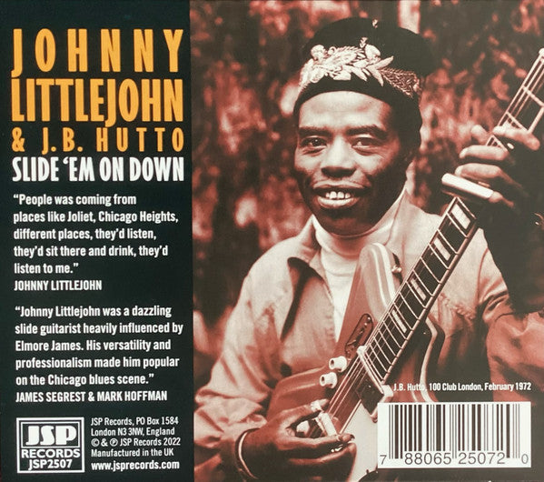 Johnny Littlejohn* & J.B. Hutto : Slide 'Em On Down Chicago Slide Guitar 1966-1992 (2xCD)