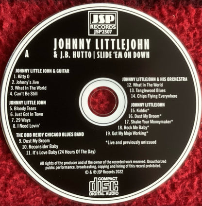 Johnny Littlejohn* & J.B. Hutto : Slide 'Em On Down Chicago Slide Guitar 1966-1992 (2xCD)