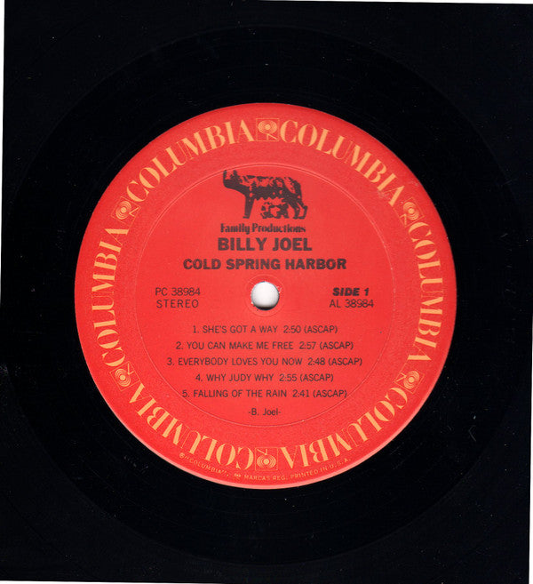 Billy Joel : Cold Spring Harbor (LP, Album, RE, Pit)