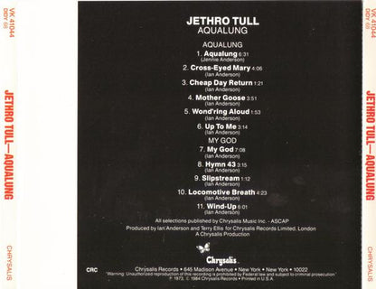 Jethro Tull : Aqualung (CD, Album, Club, RE, CRC)