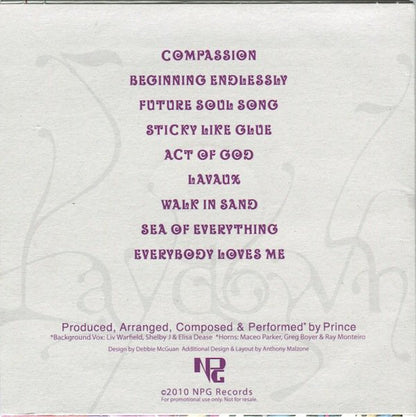 Prince : 20Ten (CD, Album, Promo, Mat)