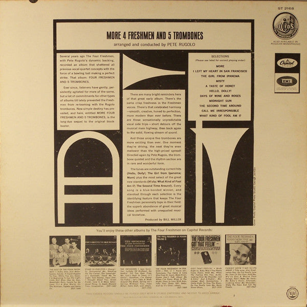 The Four Freshmen : More 4 Freshmen And 5 Trombones (LP)