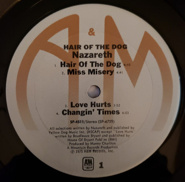 Nazareth (2) : Hair Of The Dog (LP, Album, RP, Ter)