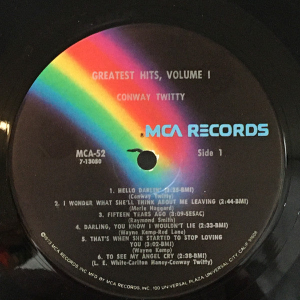 Conway Twitty : Conway Twitty's Greatest Hits Vol. I (LP, Comp, RE, Gat)