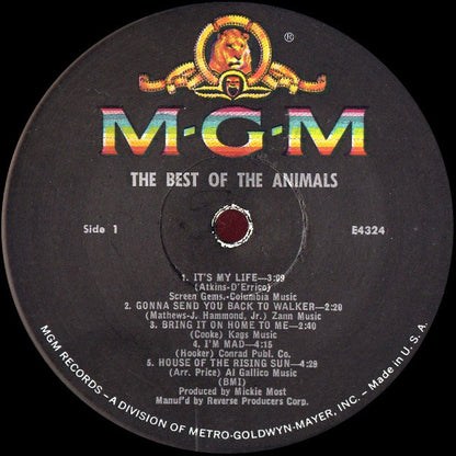 The Animals : The Best Of The Animals (LP, Comp, Mono, MGM)