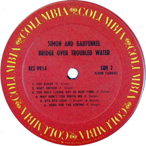 Simon & Garfunkel : Bridge Over Troubled Water (LP, Album, RP)