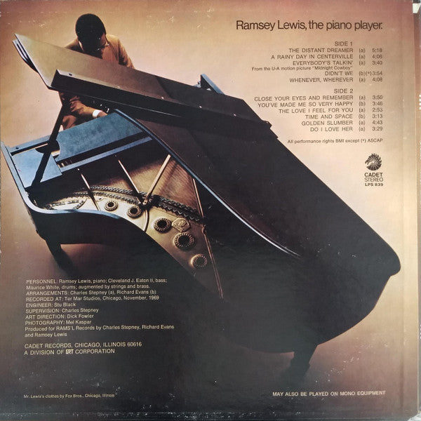 Ramsey Lewis : Ramsey Lewis, The Piano Player (LP, Album, Ind)