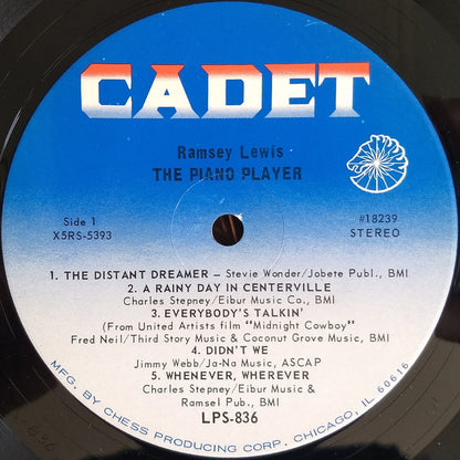 Ramsey Lewis : Ramsey Lewis, The Piano Player (LP, Album, Ind)