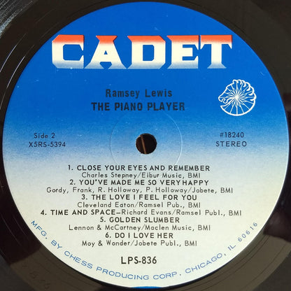 Ramsey Lewis : Ramsey Lewis, The Piano Player (LP, Album, Ind)