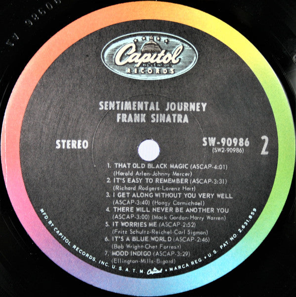 Frank Sinatra : Sentimental Journey (LP, Comp, Club)