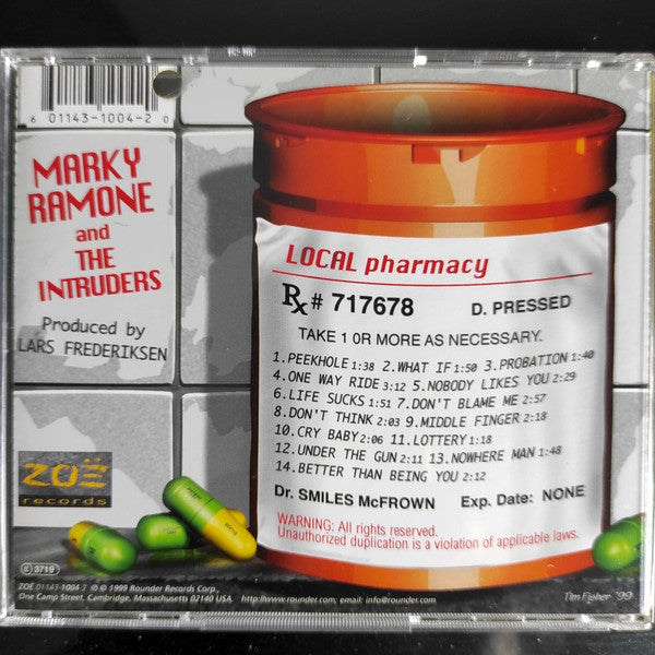 Marky Ramone And The Intruders : The Answer To Your Problems? (CD, Album)