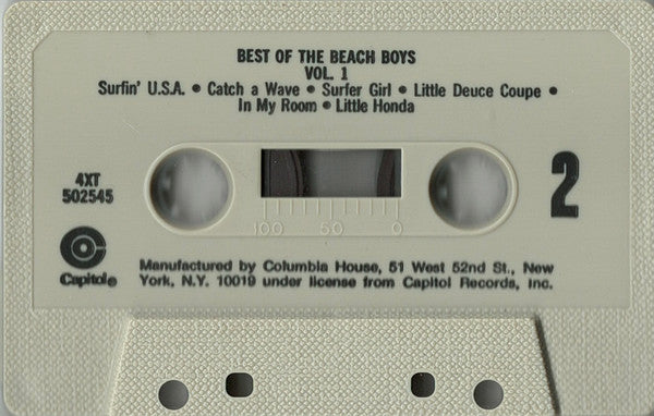The Beach Boys : Best Of The Beach Boys, Vol. 1 (Cass, Comp, Club, RE)