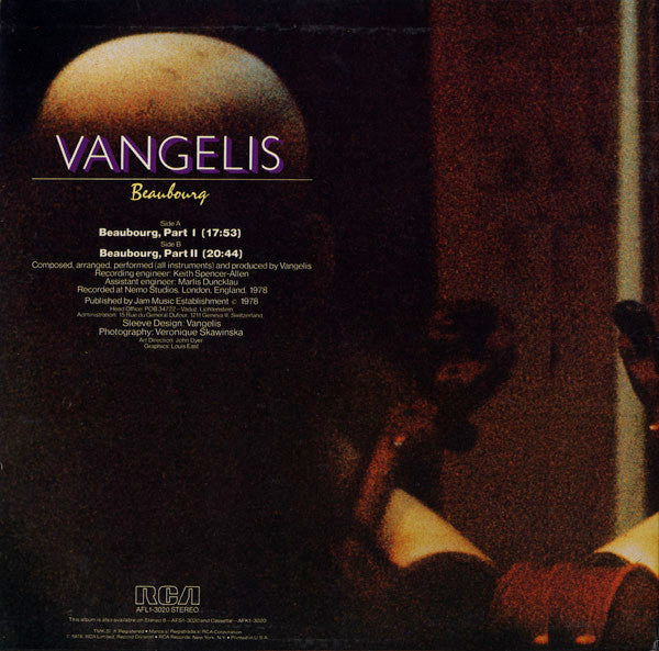 Vangelis : Beaubourg (LP, Album)