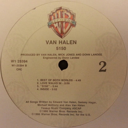 Van Halen : 5150 (LP, Album, Club)