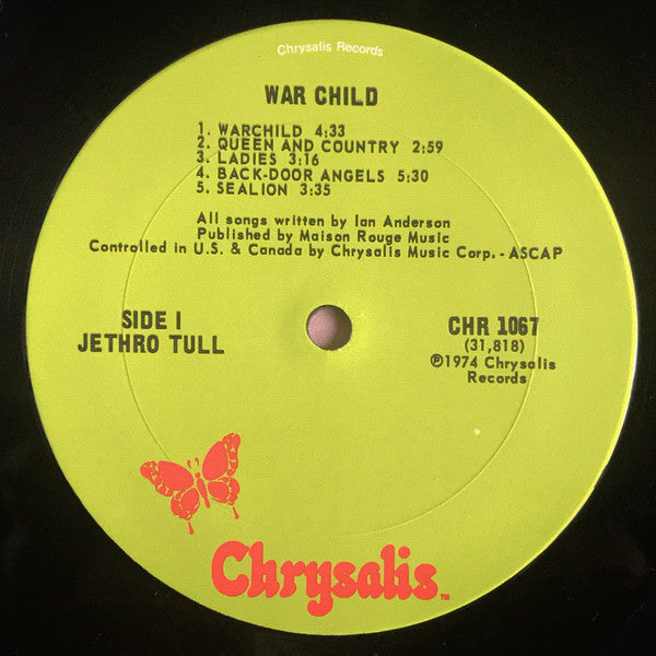 Jethro Tull : War Child (LP, Album, Ter)